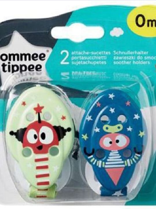 Tommee Tippee Closer to Nature Soother Holders x 2 (YellowBlue) image number 1